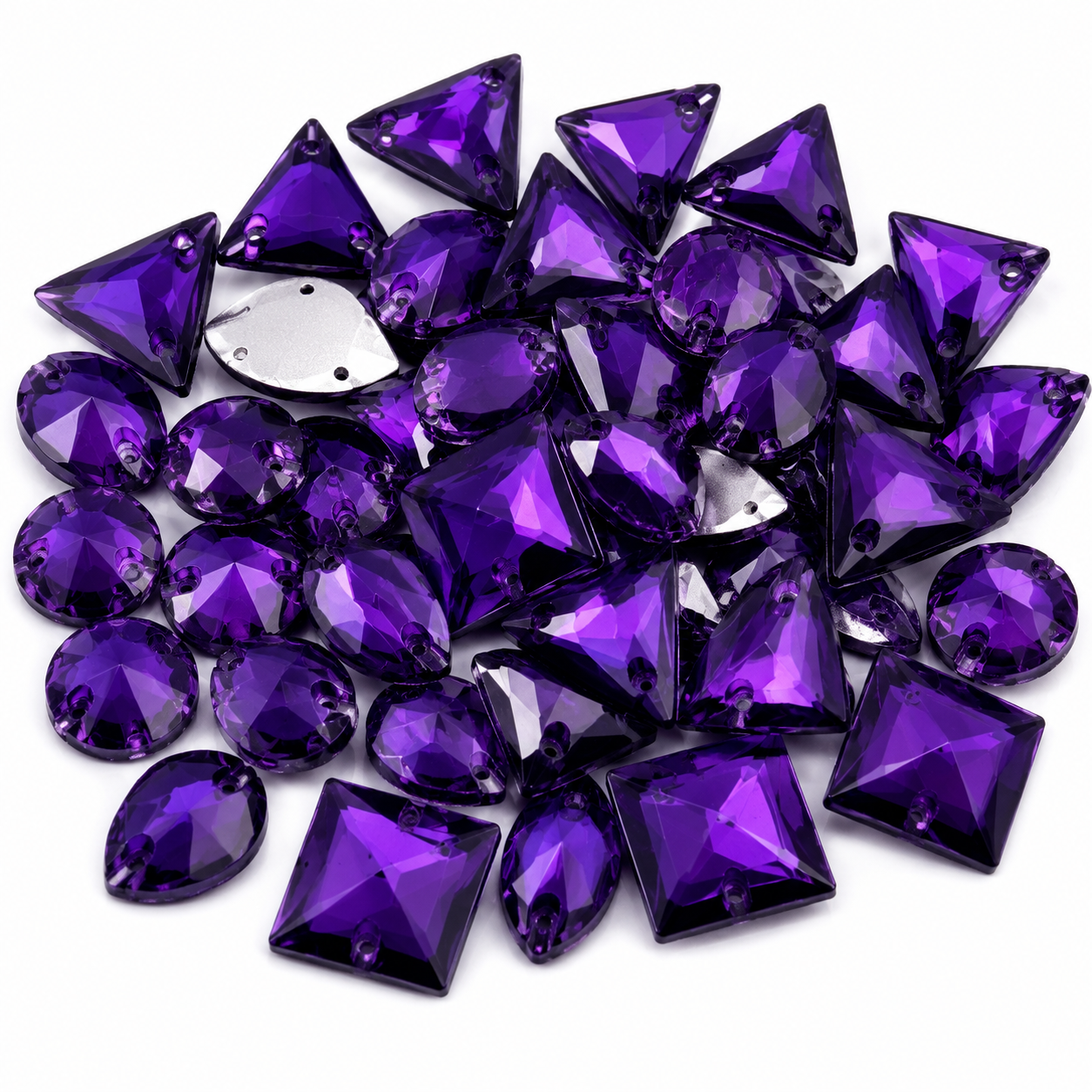 Purple Large Mixed Sizes, 50 Pieces
