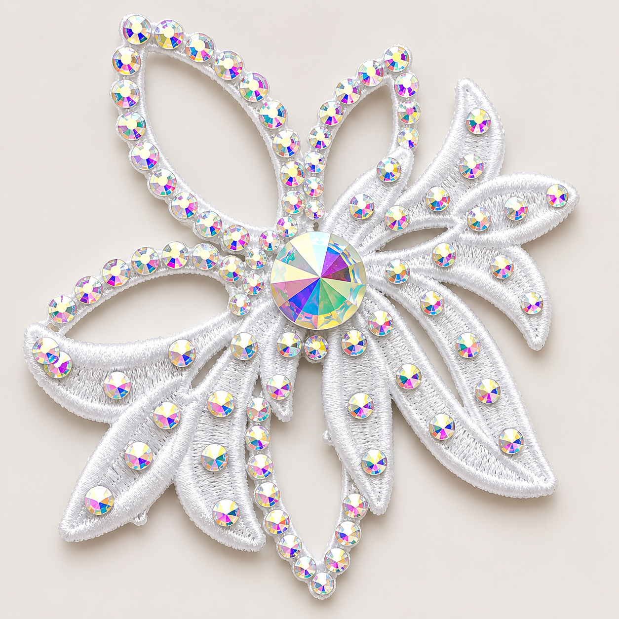Flower Hairpiece - White