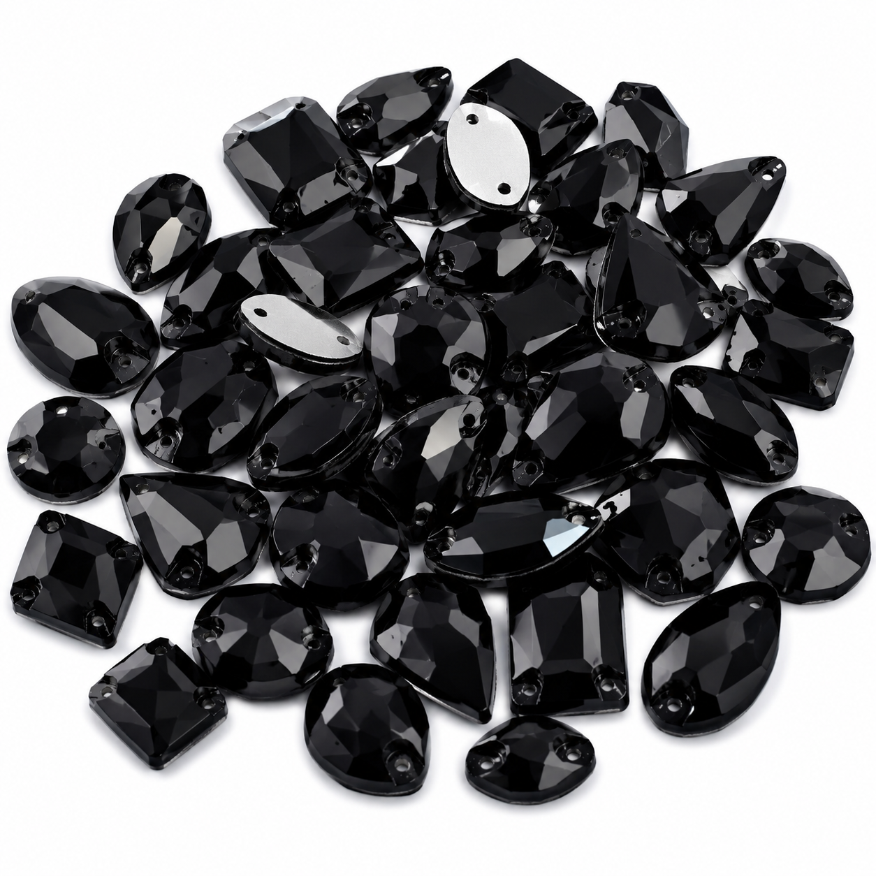 Black Large Mixed Sizes, 50 Pieces