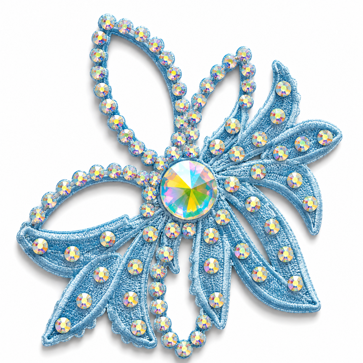 Flower Hairpiece - Ice Blue