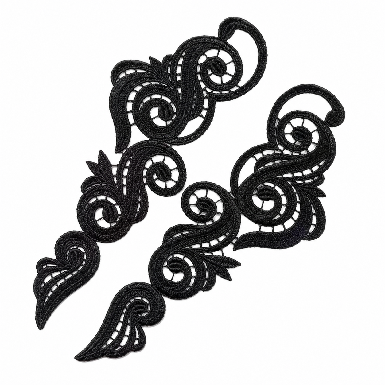 Swirl Lace Pair - Black