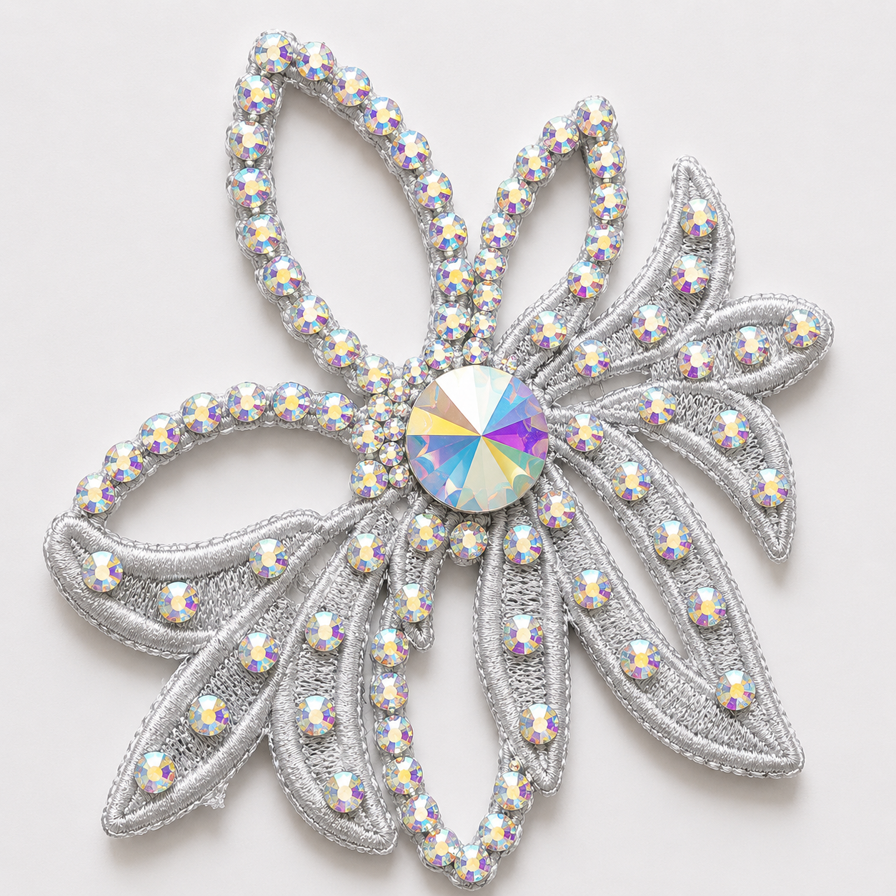 Flower Hairpiece - Silver
