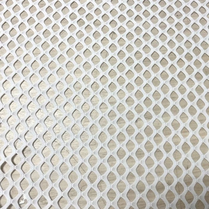 Stretch Fishnet Fabric - White