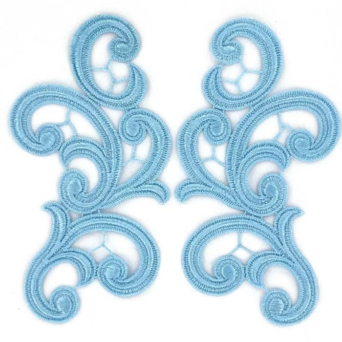 Emma Lace Pair - Ice Blue