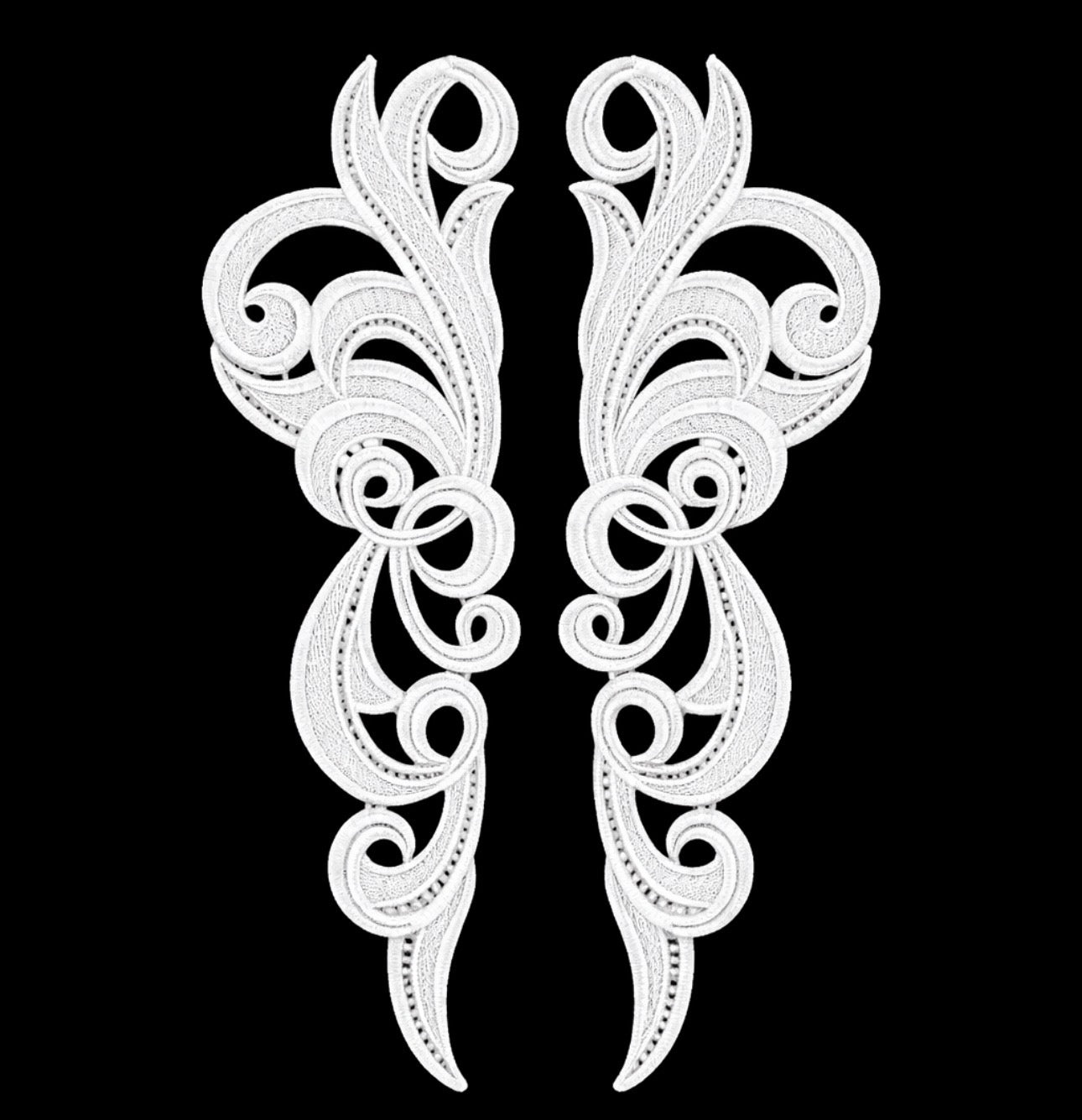 Hero Motif Pair - White