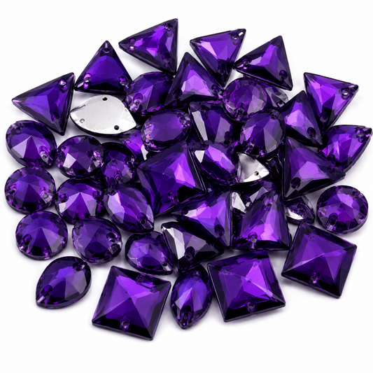 Purple Large Mixed Sizes, 50 Pieces