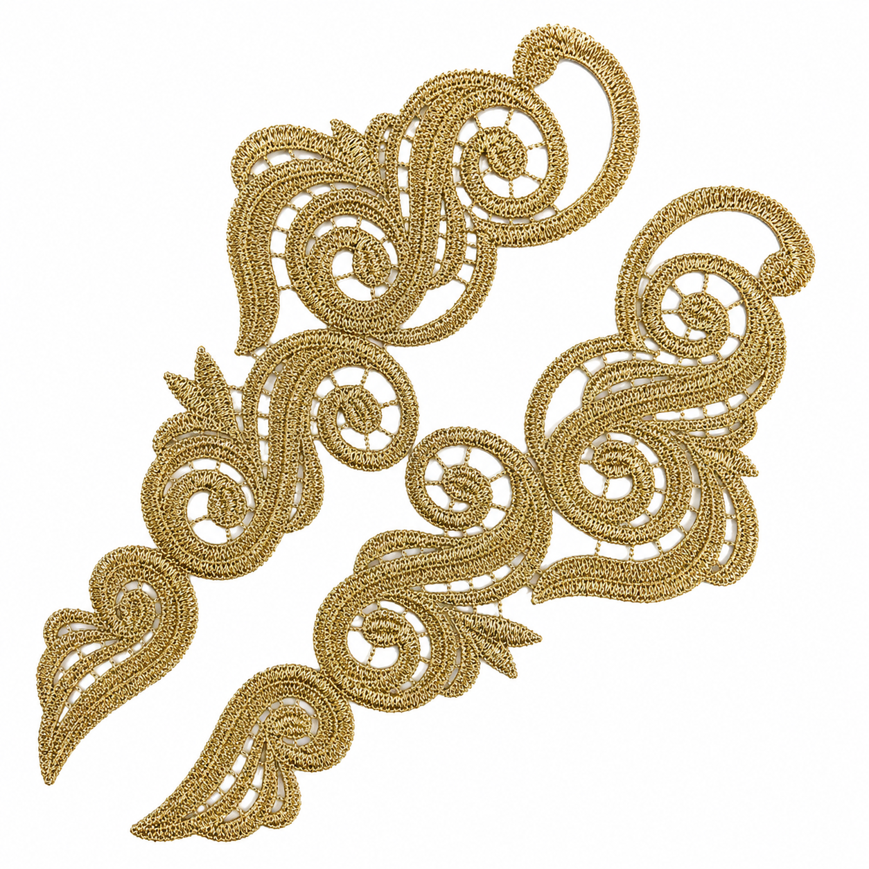Swirl Lace Pair - Gold