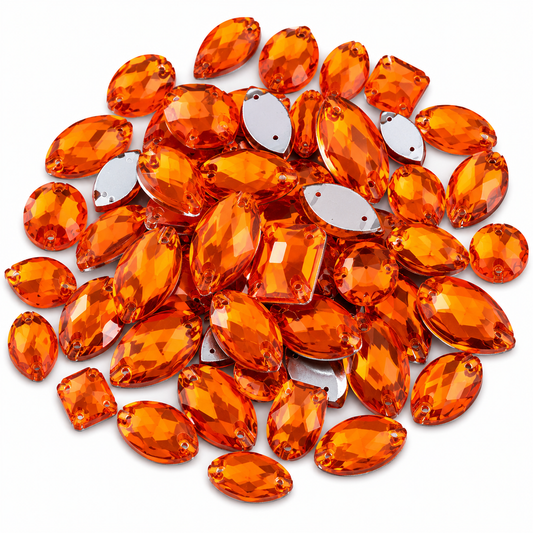 Orange Large Mixed Sizes, 50 Pieces