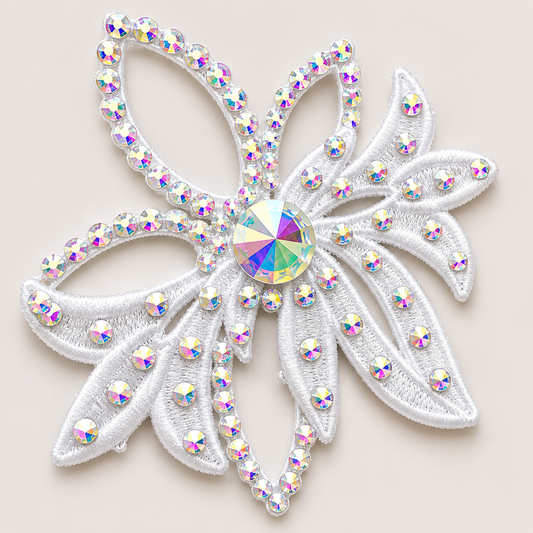 Flower Hairpiece - White