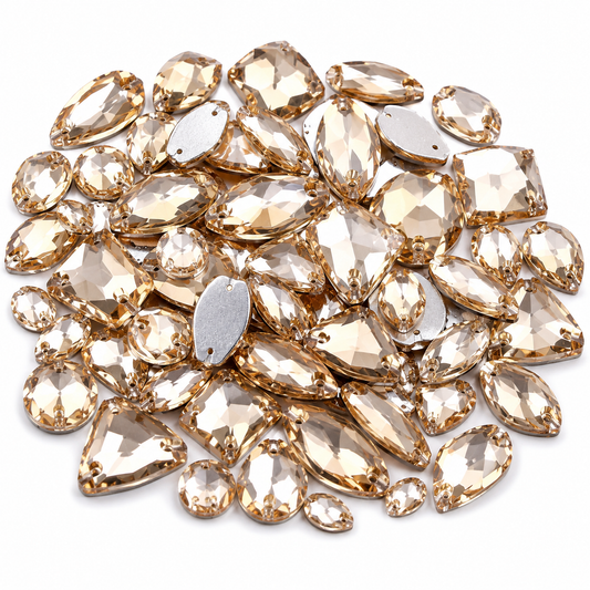Gold Large Mixed Sizes, 50 Pieces