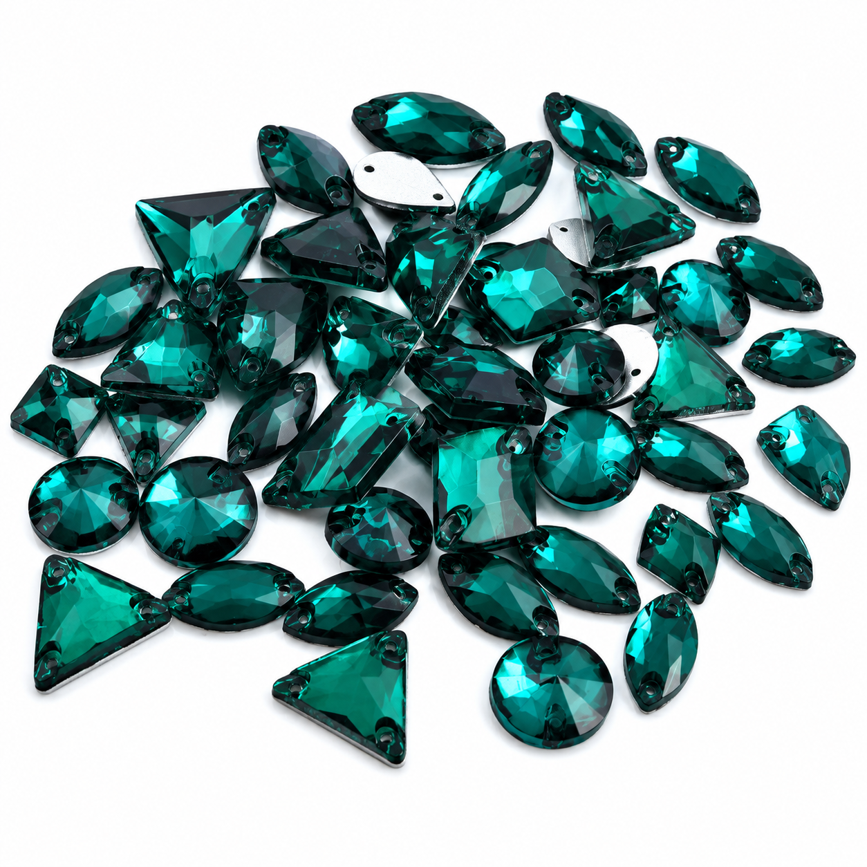 Peacock Large Mixed Sizes, 50 Pieces