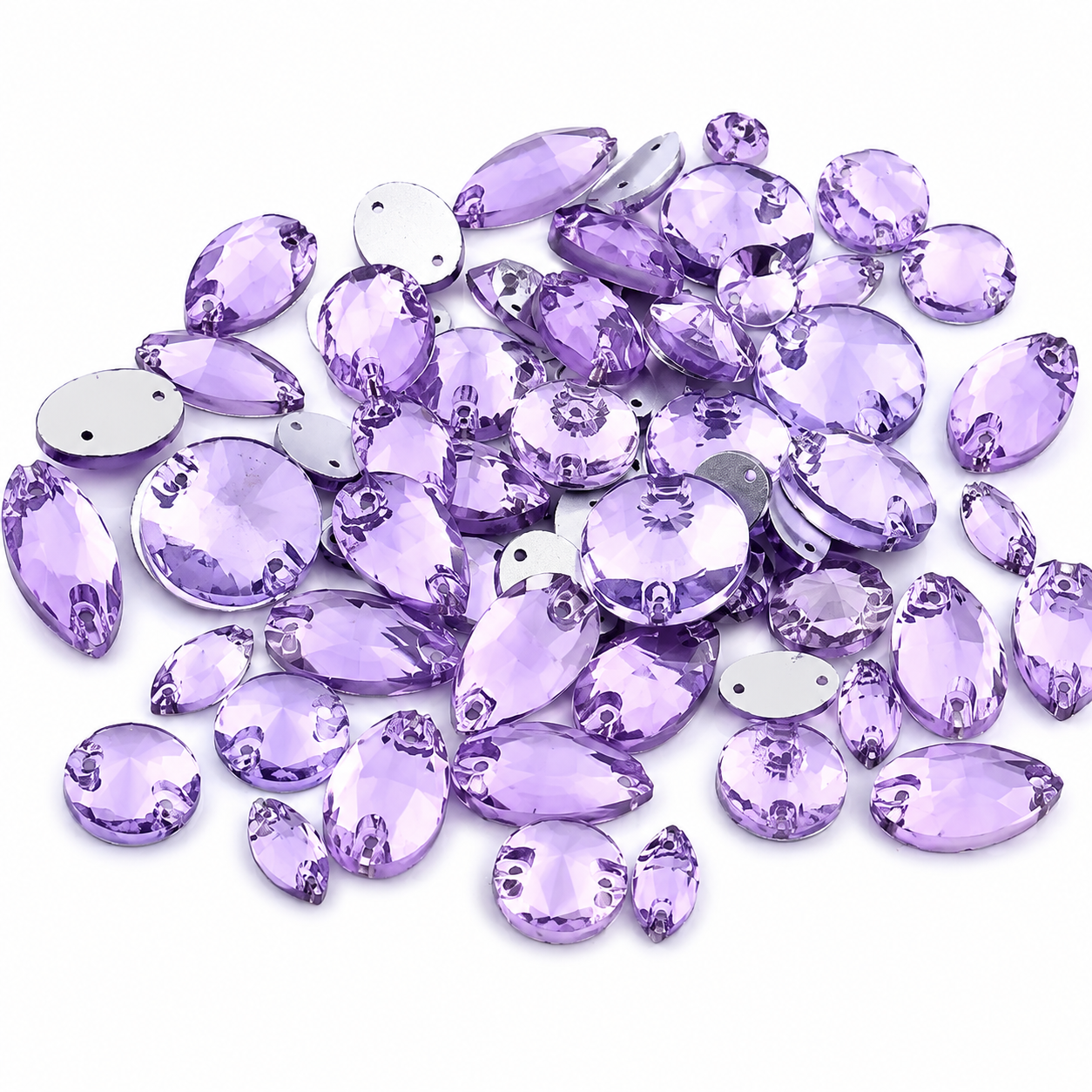 Lilac Large Mixed Sizes, 50 Pieces