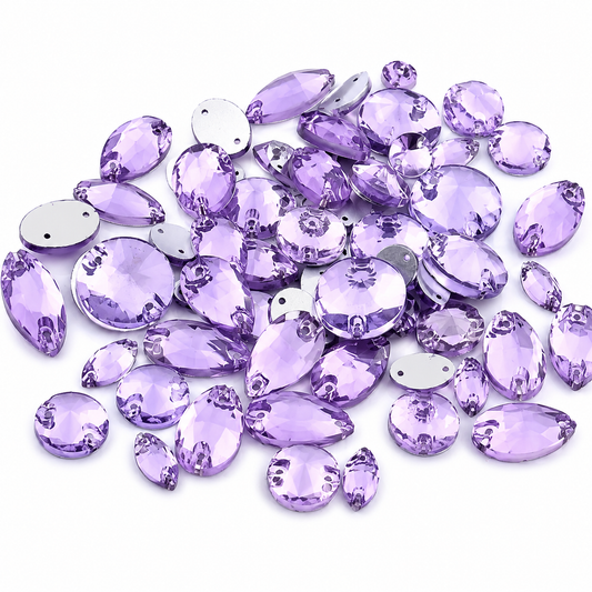 Lilac Large Mixed Sizes, 50 Pieces