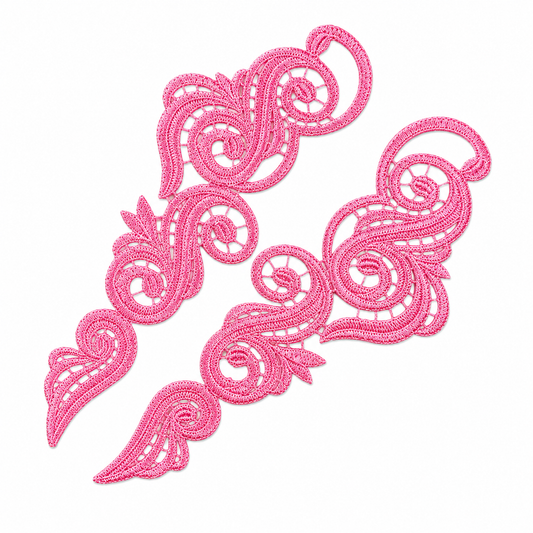 Swirl Lace Pair - Sugar Pink
