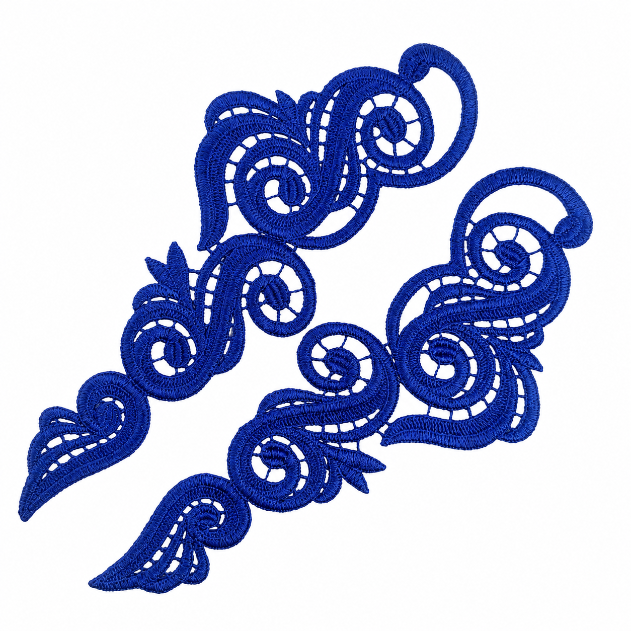 Swirl Lace Pair - Royal Blue