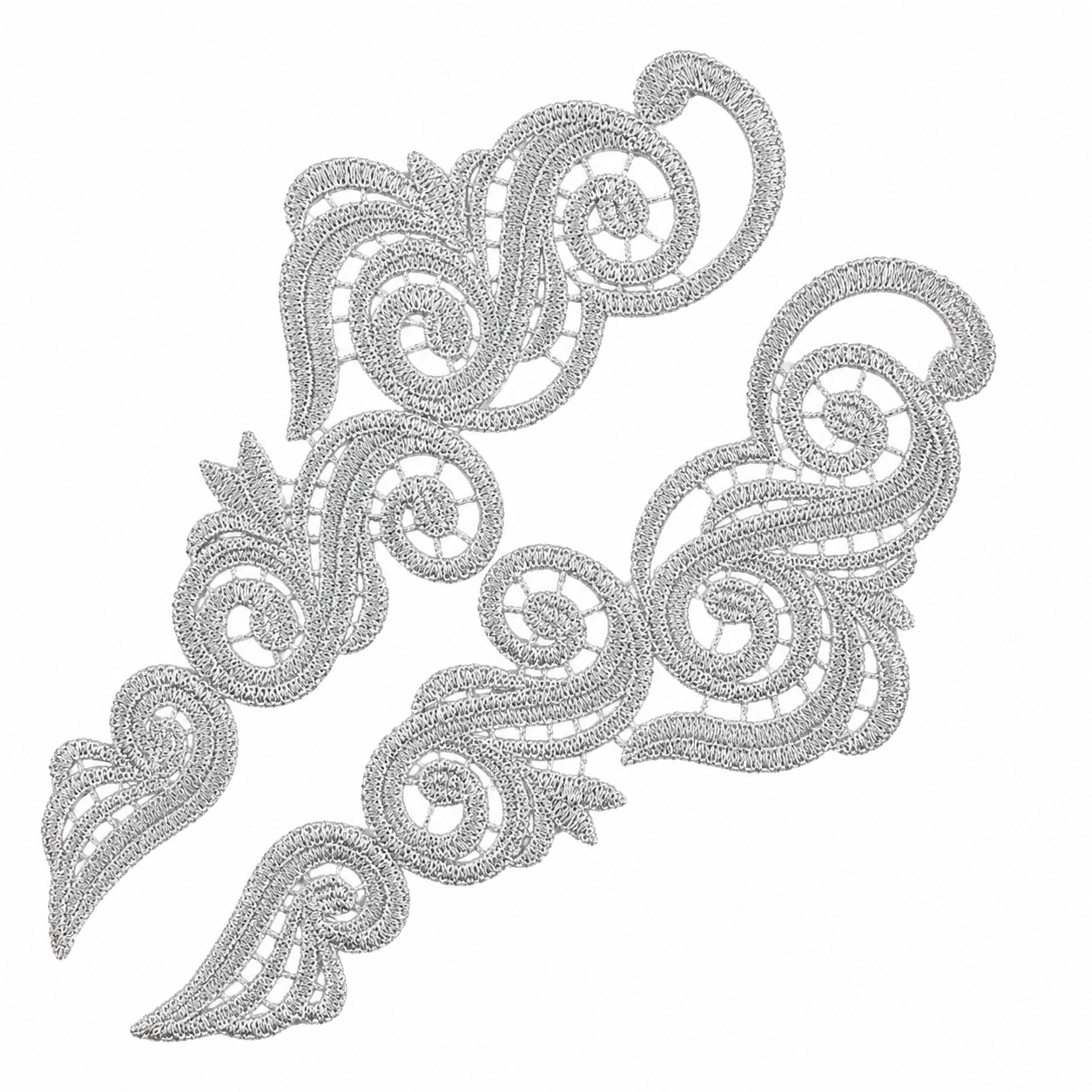 Swirl Lace Pair - Silver