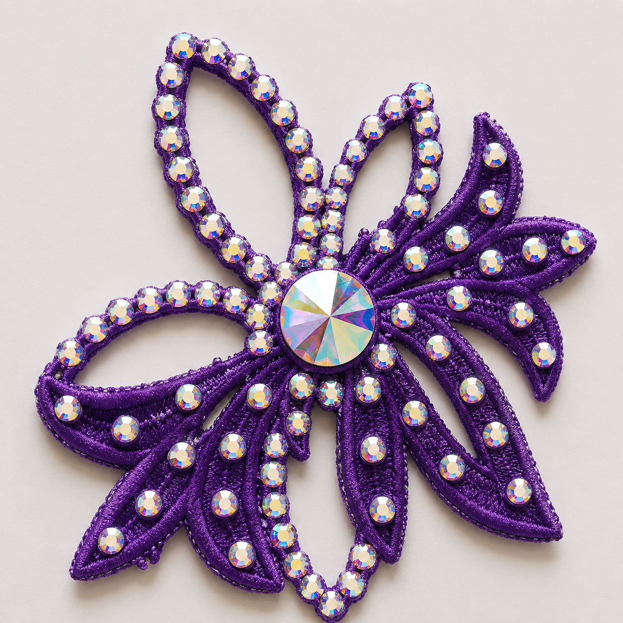 Flower Hairpiece - Purple