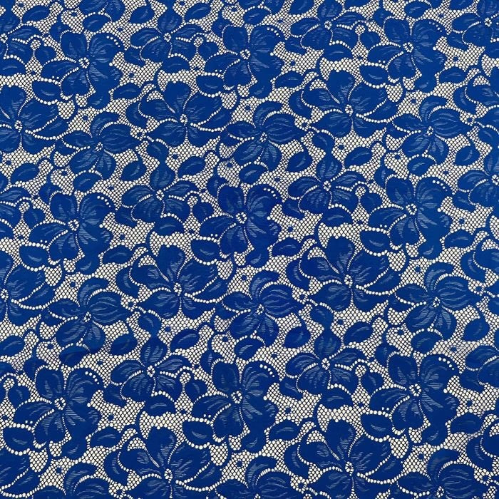 Florentina Stretch Lace - Cobalt