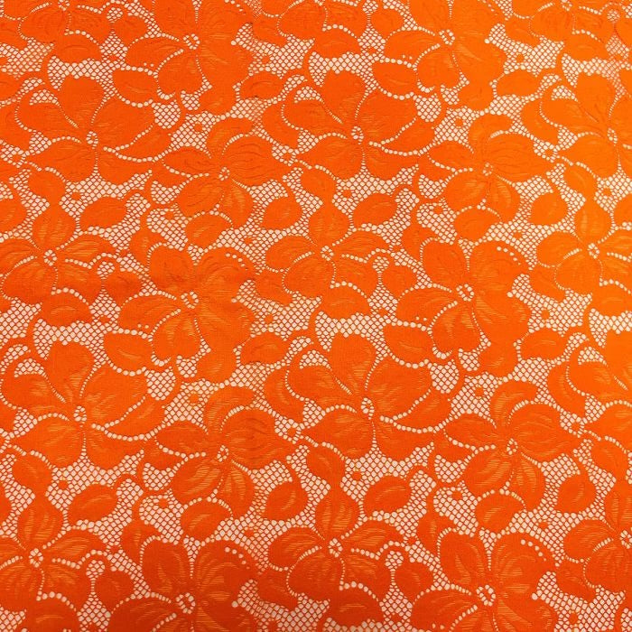 Florentina Stretch Lace - Orange