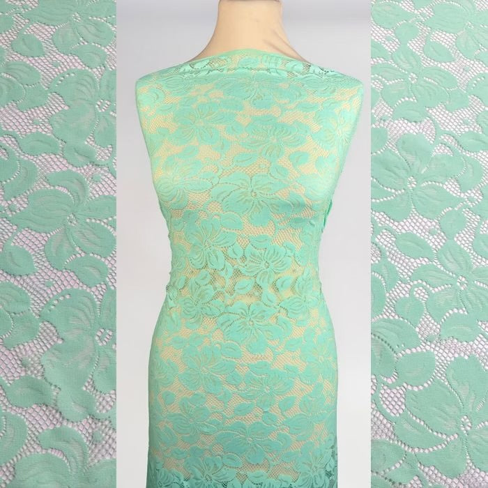 Florentina Stretch Lace - Spearmint