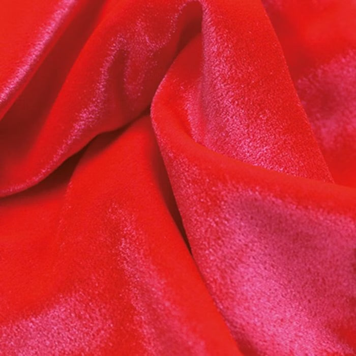 Smooth Velvet – Fluorescent Red