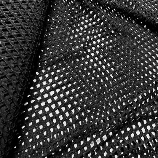 Stretch Fishnet Fabric - Black