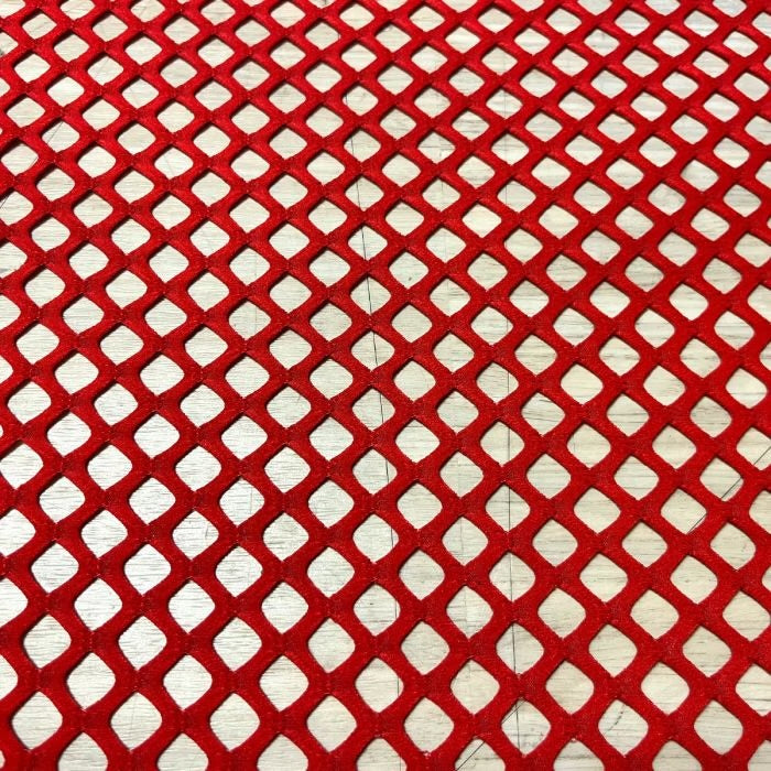 Stretch Fishnet Fabric - Red