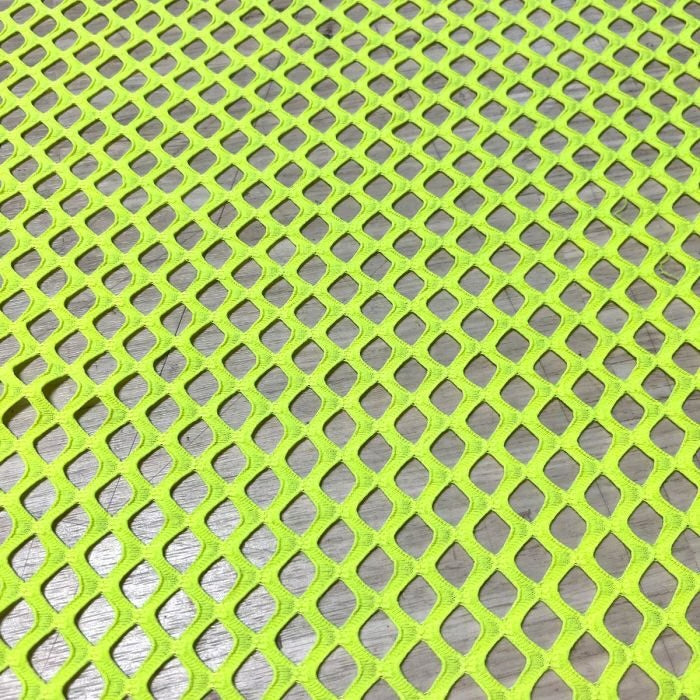 Stretch Fishnet Fabric - Tropic Lime