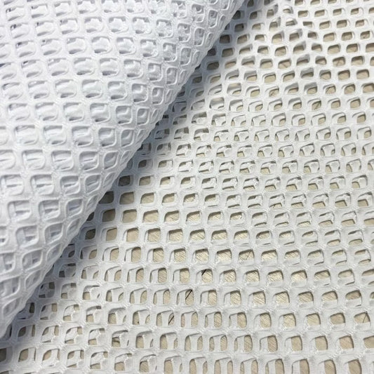 Stretch Fishnet Fabric - White