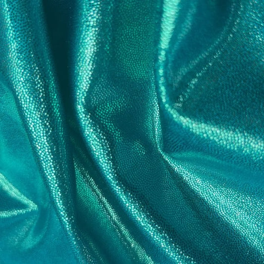 Metallic Shine Lycra – Aqua