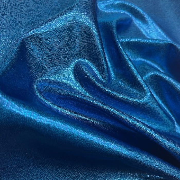Metallic Shine Lycra – Electric Blue