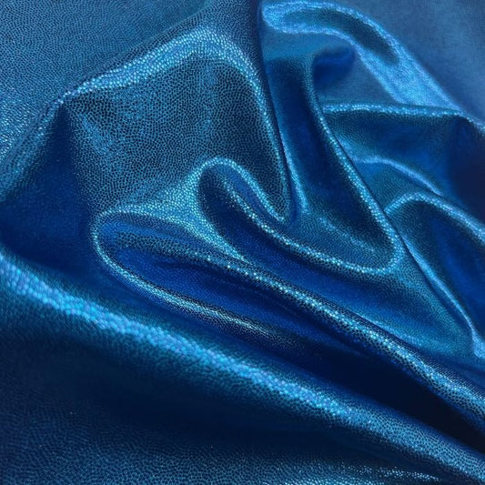 Metallic Shine Lycra – Electric Blue