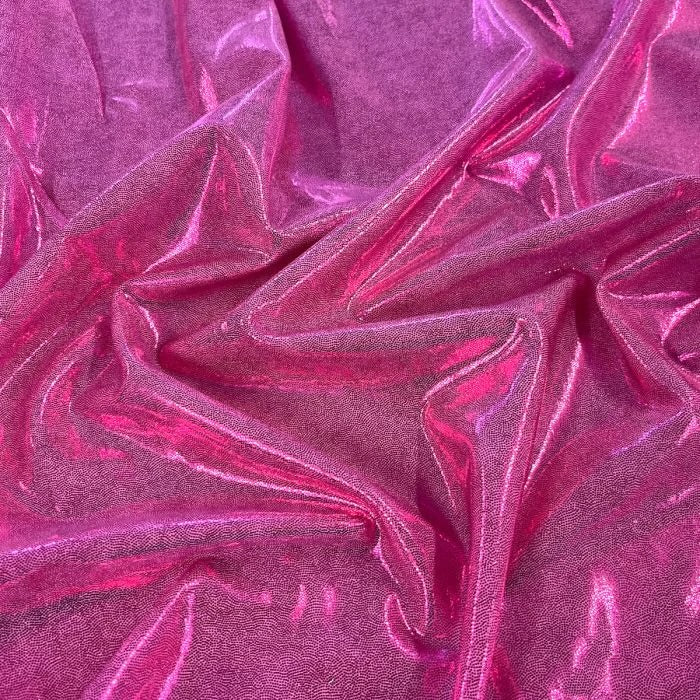 Metallic Shine Lycra – Pink On Light Pink