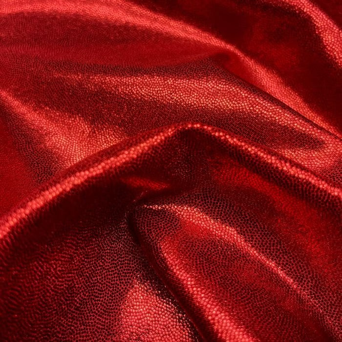 Metallic Shine Lycra – Red