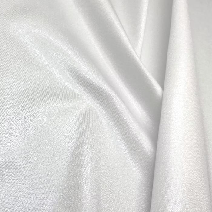Metallic Shine Lycra – White