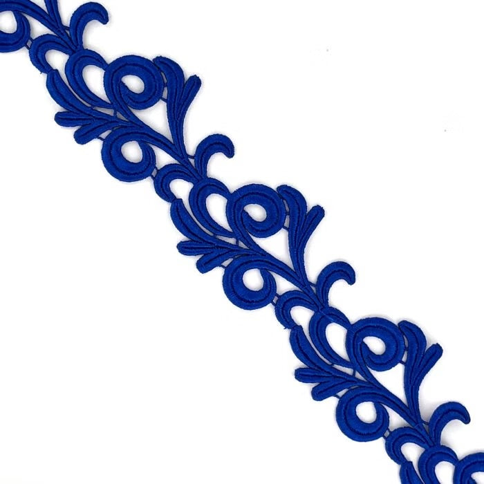 Victoria Guipure Ribbon - Cobalt