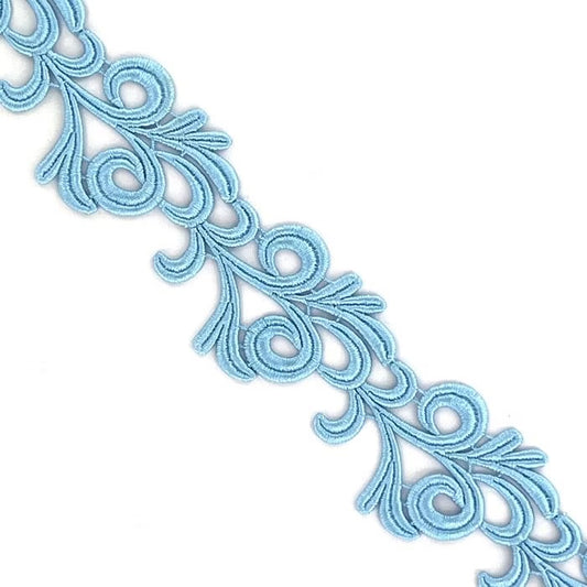 Victoria Guipure Ribbon - Ice Blue