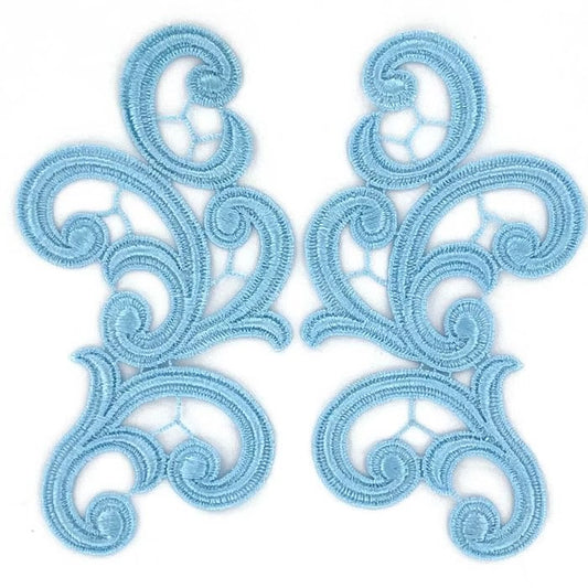 Emma Lace Pair - Ice Blue