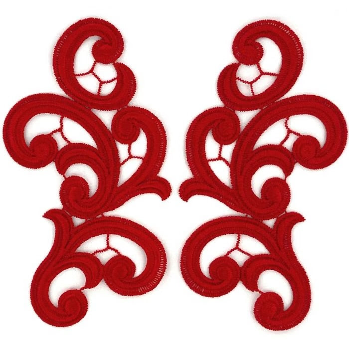 Emma Lace Pair - Red