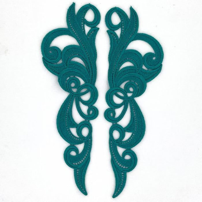 Hero Motif Pair - Peacock Blue